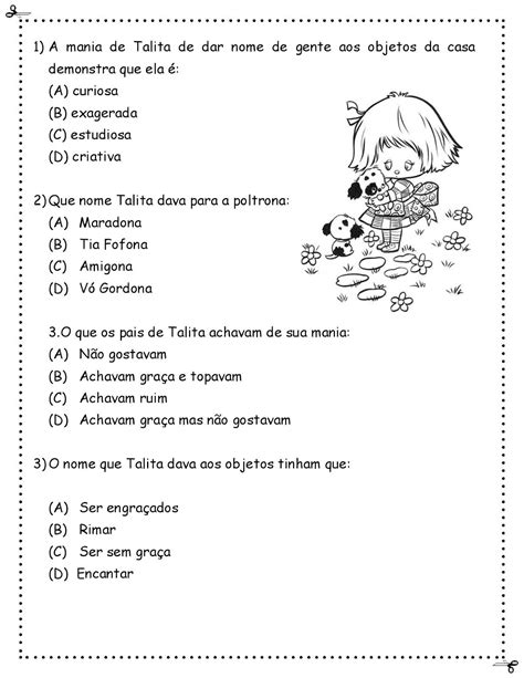 Interpreta O De Texto Ano Gabarito Wood Scribd Braxin