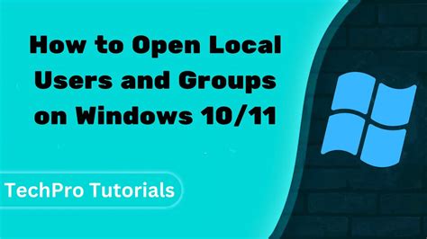 How To Open Local Users And Groups On Windows Youtube