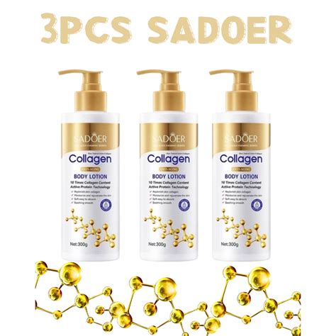 SADOER Collagen Whitening Body Lotion Effective Permanent Wrinkle Anti