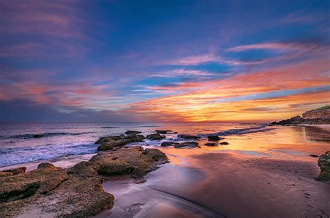 Fondos de Pantalla España Costa Amaneceres y atardeceres Piedras