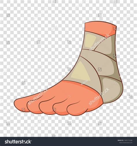 Injured Ankle Icon Cartoon Illustration Injured Stock Vector (Royalty Free) 1425171638 ...