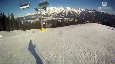 Skigebiet Planai Schladming Wm Berg Kamerafahrt Von Der Berg