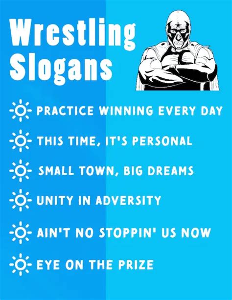 Wrestling Slogans and Wrestler Sayings from the Heart