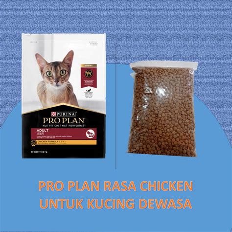 Jual Makanan Kucing Pro Plan Repack 1kg Proplan Repacking 1 Kg