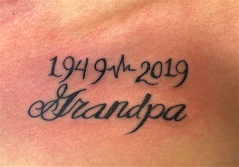 Remembrance Tattoos For Grandpa Printable Calendars AT A GLANCE