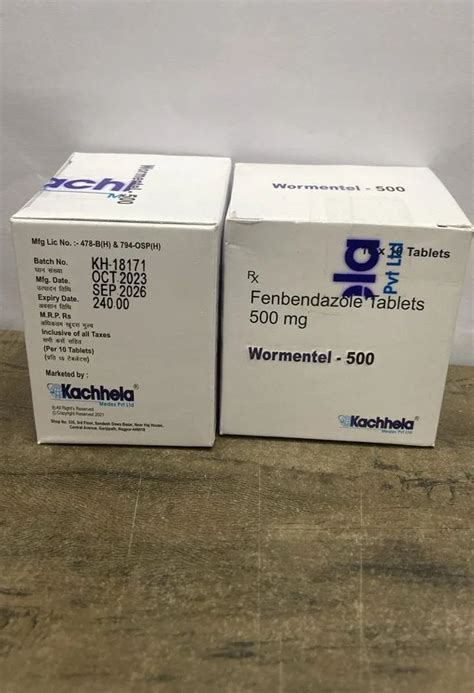 Fenbendazole 500 Tablets Wormentel 500 Mg At Rs 250 Stripe