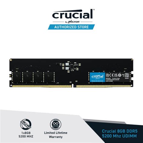 Promo Crucial UDIMM DDR5 8GB 16GB 32GB 5200Mhz CL42 Longdimm Memory RAM