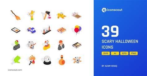 Download Scary Halloween Icon pack Available in SVG, PNG & Icon fonts