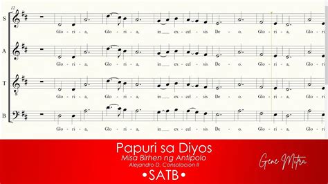 Papuri Sa Diyos Misa Birhen Ng Antipolo SATB YouTube