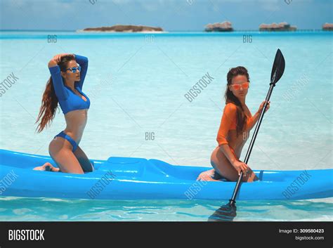 Two Sexy Bikini Models Image And Photo Free Trial Bigstock