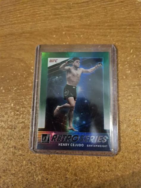 2022 PANINI DONRUSS Ufc Mma Green Flood Retro Series 8 Henry Cejudo