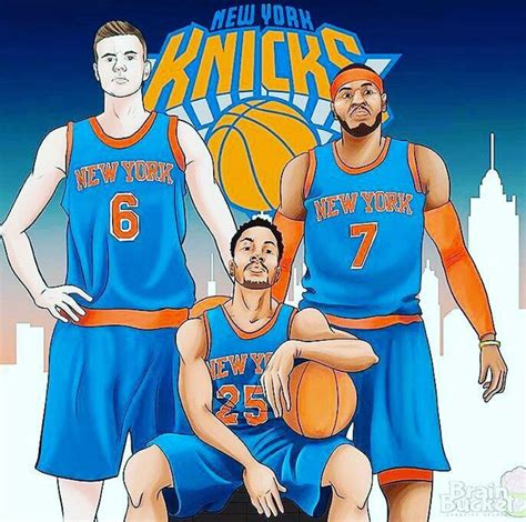 New York Knicks 16 17 Season Nba Basketball Art Nba Art Basketball