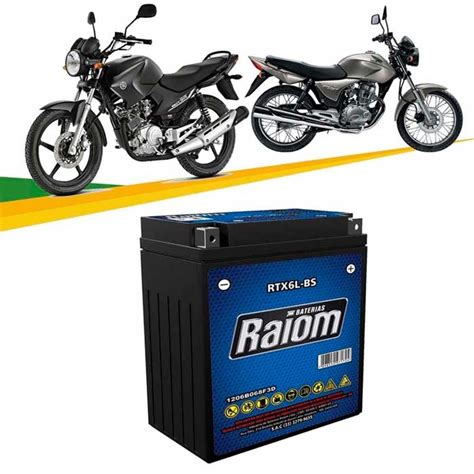 BATERIA DE MOTO RAIOM 5ah 12v RTX6L BS SELADA