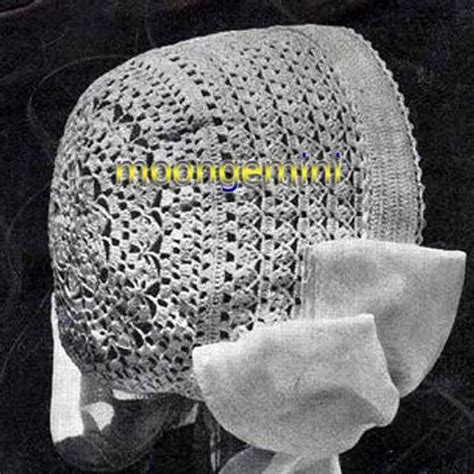 Vintage Crochet Baby Bonnet Pattern 1910's Daisy - Etsy