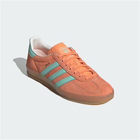 Adidas Gazelle Indoor Shoes Orange Free Shipping With AdiClub