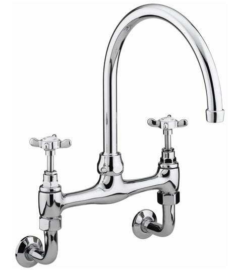 Bristan 1901 Wall Mounted Bridge Kitchen Sink Mixer Tap Chrome