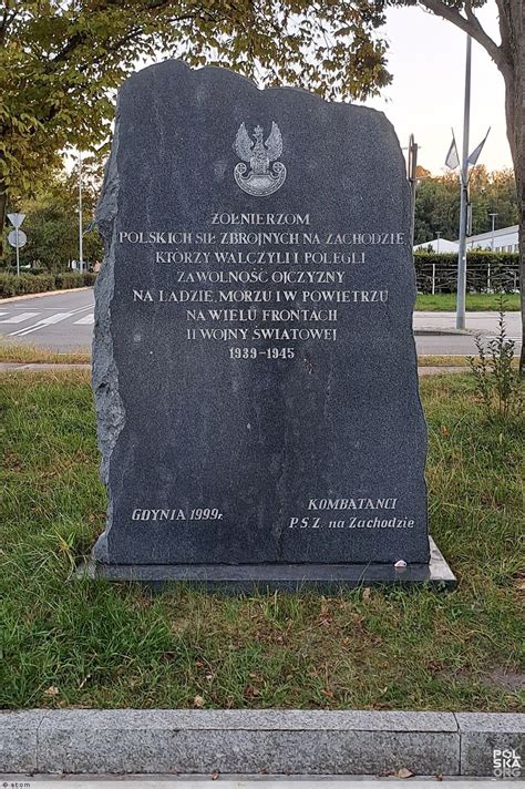 Pomnik Żołnierzy Polskich Sił Zbrojnych na Zachodzie skwer Kościuszki