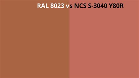 Ral 8023 Vs Ncs S 3040 Y80r Ral Colour Chart Uk