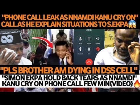 TINUBU IN TROUBL AS VIDEO LÄk MOMENT NNAMDI KANU CRY ON PHONE CALL