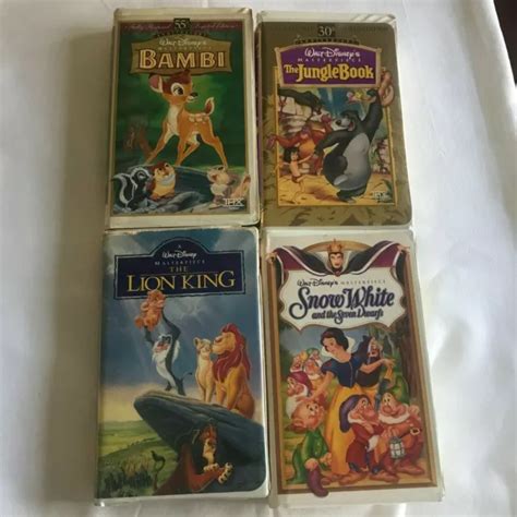 Disney Vhs Er Set Bambi K Nig Der L Wen Schneewittchen Und Der