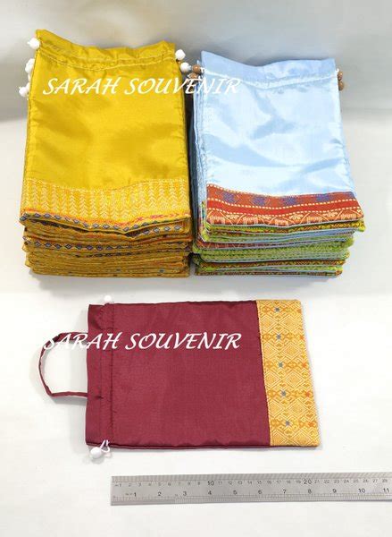 Jual Souvenir Pernikahan Tas Yasin Songket Kemas Plastik Isi 50 Pcs Di