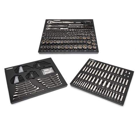 Husky Mechanics Tool Set In Eva Trays 290 Piece H290mtseva The Home