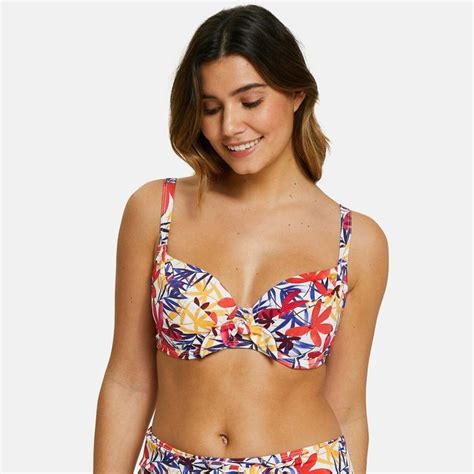 Sujetador De Bikini Island Dream Estampado Floral Blanco Sans Complexe