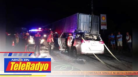 Estudyante Patay Sa Salpukan Ng Van Truck Sa Tayabas City Quezon