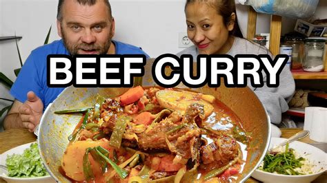 Spicy Beef Curry Manipuri Style Shan Thongba Beef Curry Recipe