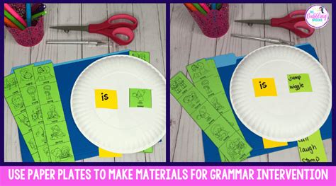 Use Paper Plates To Target Grammar Ebp Aligned Thedabblingspeechie