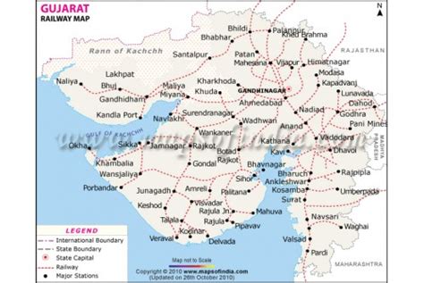 Buy Gujarat Railway Map