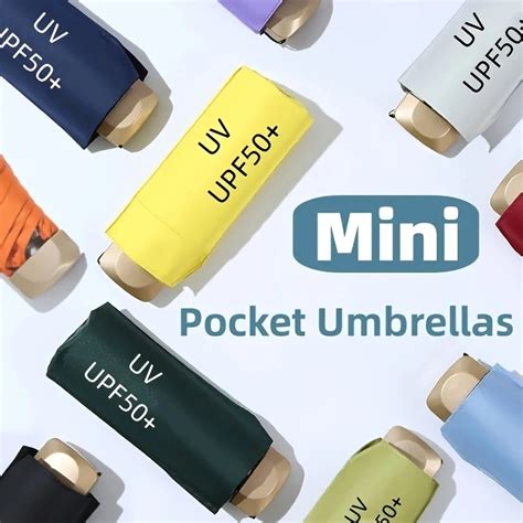 Guarda Chuva De Bolso Prote O Uv Compacto Port Til Dobr Vel Mini