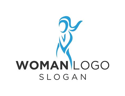 Frauen Logo Design Premium Vektor