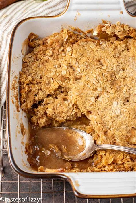 Easy Apple Crisp Recipe {amish Apple Goodie} Tastes Of Lizzy T