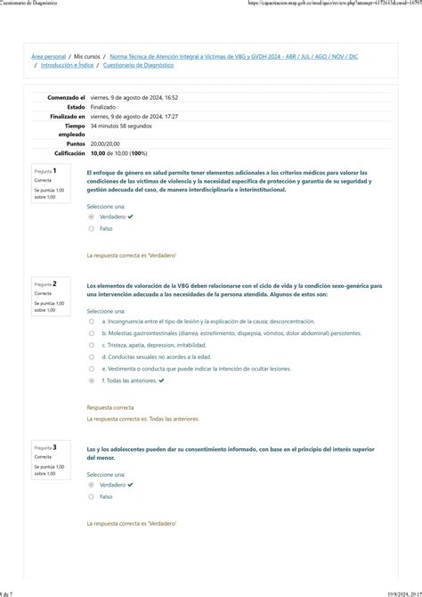 Cuestionario de cierre de módulo 3 Seleccione una a Solo si es