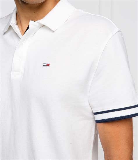 Polo Regular Fit Pique Tommy Jeans White Gomez Pl En