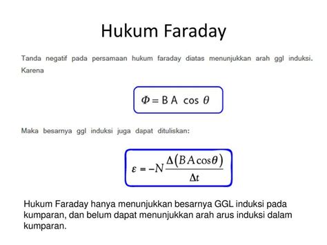 Contoh Soal Hukum Faraday 1 Lembar Edu