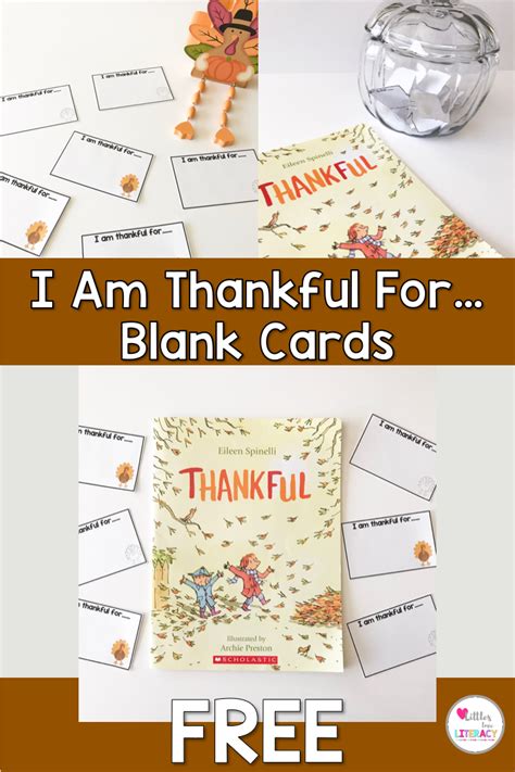 Free I Am Thankful For Thanksgiving Activity Thanksgiving Activities