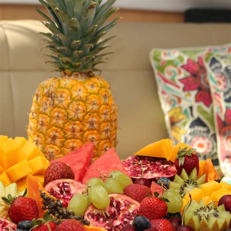 pineapple fruit platter Lady L inside - Whitsunday Escape