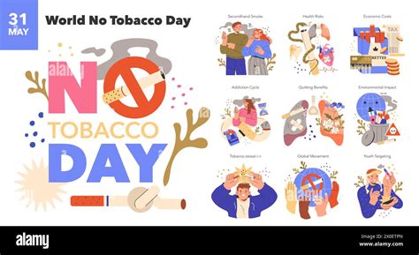 World No Tobacco Day Concept Awareness Of The Dangers And Global