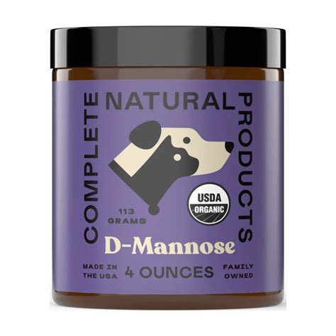 Complete Natural Products D Mannose Pure Powder Supplement For Dogs And