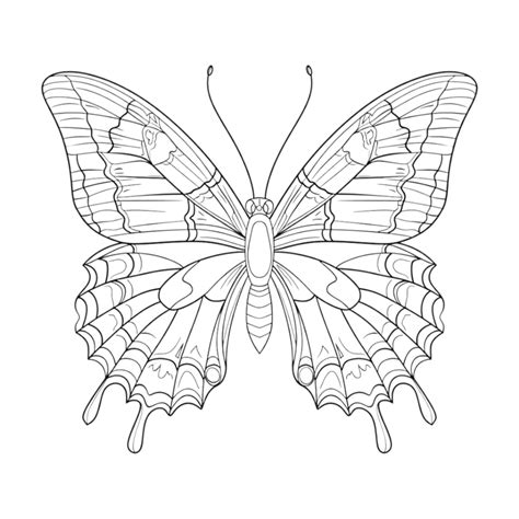 Butterfly Sketch Art on Transparent Background 47087117 PNG