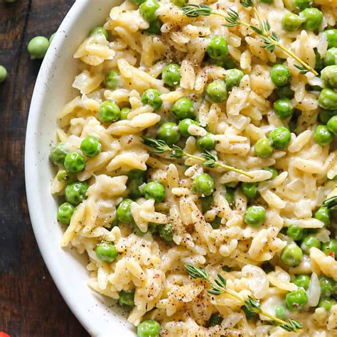 Creamy Garlic Parmesan Orzo Karinokada