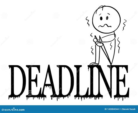 Cartoon Deadline Stock Illustrations 8788 Cartoon Deadline Stock