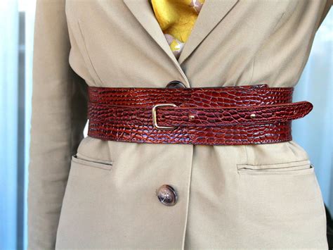 Lovely Brown Leather Belt Women Wide Waist Belt Leather - Etsy