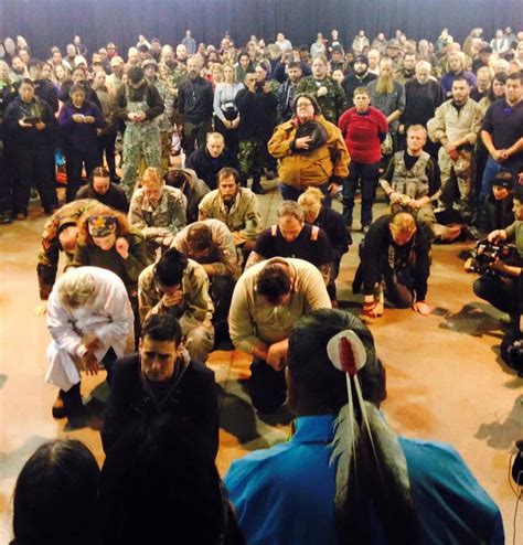 Veterans At Standing Rock Shock Tribe Members Beg Forgiveness For War