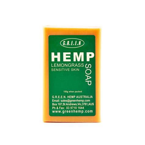 Shop Green Hemp Hemp Soap Bar Lemongrass Online Hemp Store