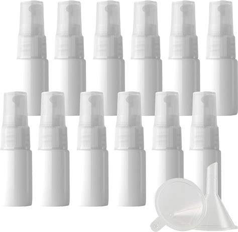 ZEOABSY 96 Pezzi 10ml Flaconi Spray Vuoti Bottiglie Spray Bianco