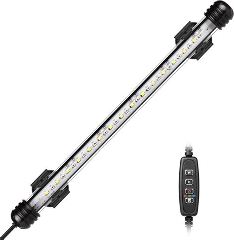 NICREW Lampe LED Aquarium 28 cm avec Télécommande Lumière Submersible