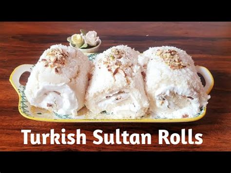 Turkish Sultan Rolls Sultan Lokumu Rolls Recipie Minutes Malai